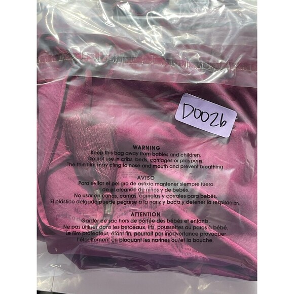 NWT WHBM Berry Fuchsia Ruffle Cold Shoulder Halter Strapless Top Womens Size 8 - Picture 10 of 10